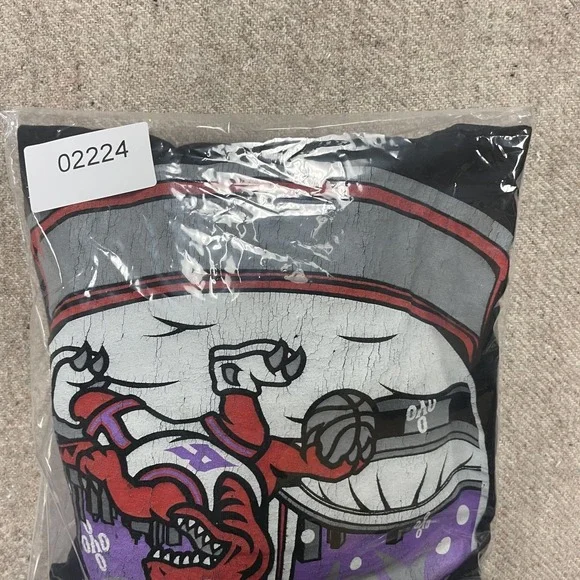 Toronto Raptors OVO Christmas long sleeve shirt mens Large Black Owl globe - Picture 11 of 11